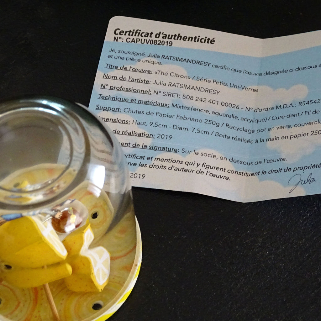 Petit Uni-Verre "Thé Citron"