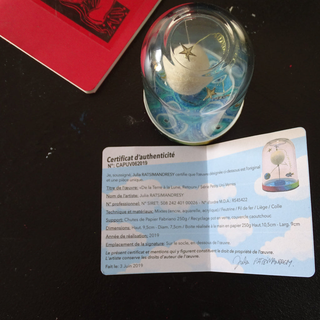 Petit Uni-Verre "De la terre à la lune, Retour"