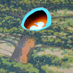 Dans la Forêt #1 Oiseau - Illustration encadrée