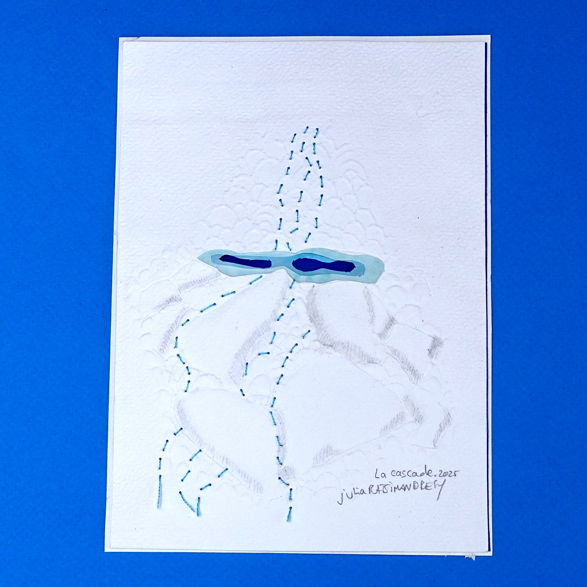 La Cascade - Illustration encadrée