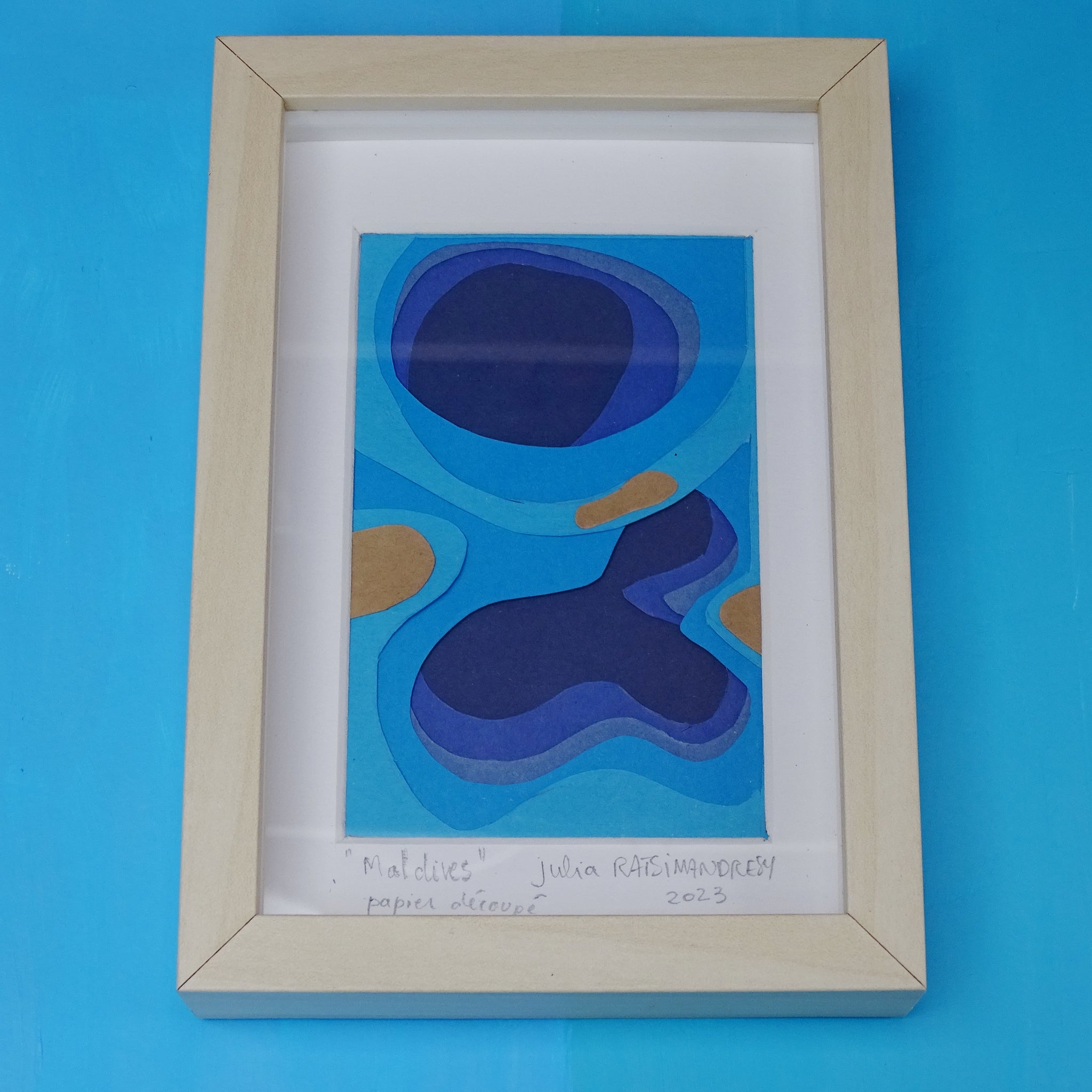 Maldives - Illustration encadrée